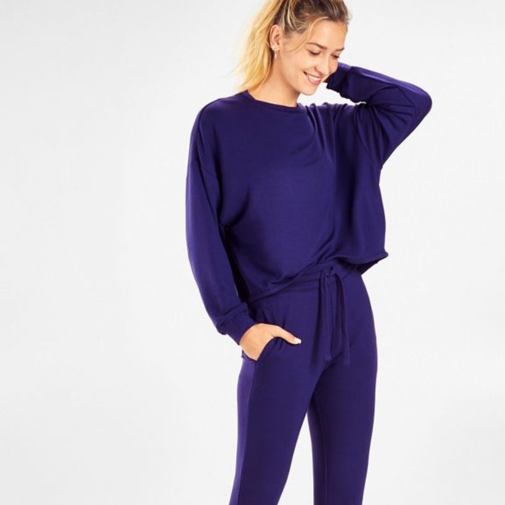 Fabletics Pullover Cinch Sweater Navy XS